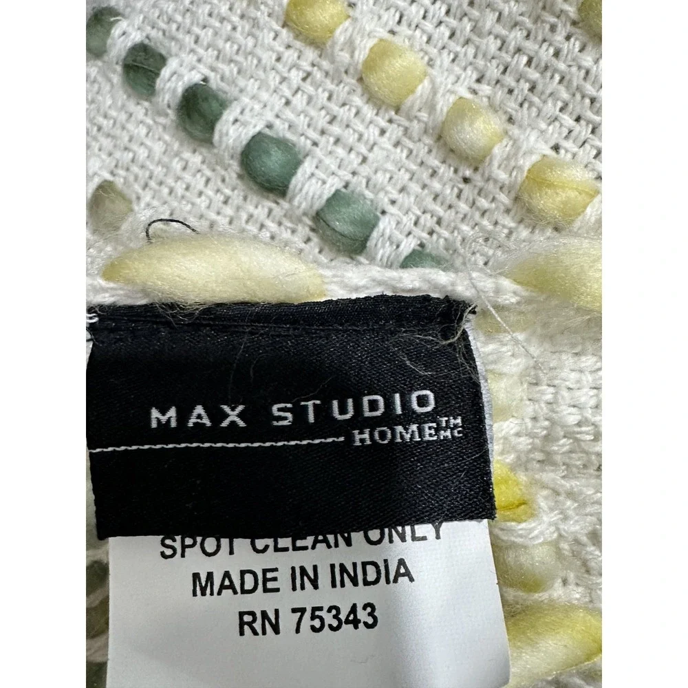 Max Studio Home Decorative‎ Throw Multicolor Textured Dotted 50